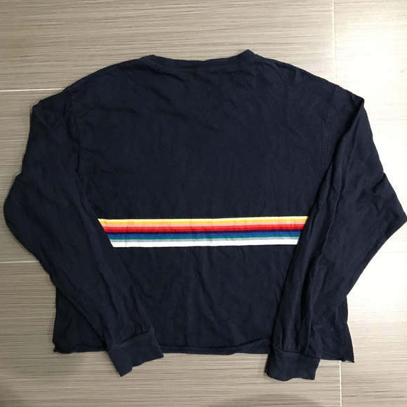 John Galt Rainbow Cropped Long Sleeve - Picture 3 of 7